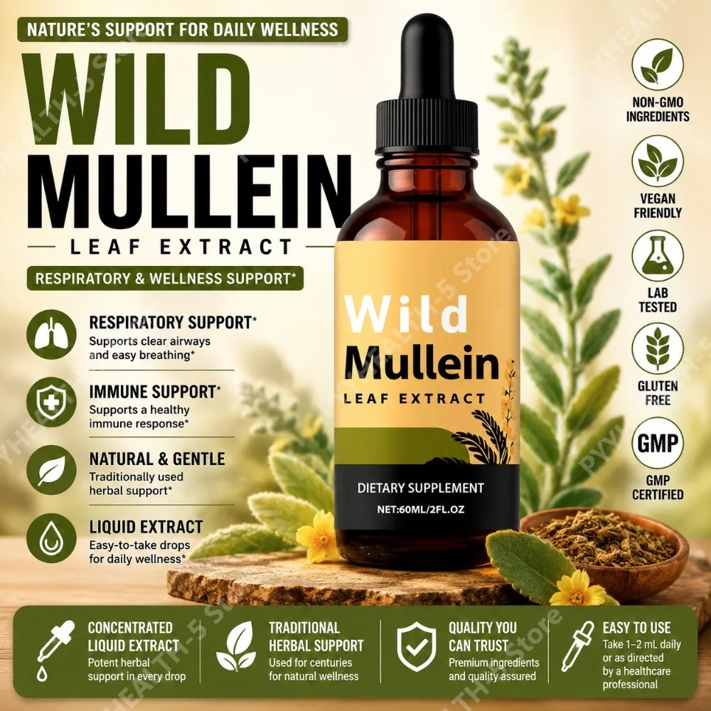 Herbal Supplement - Gouttes de feuilles de molène sauvage
