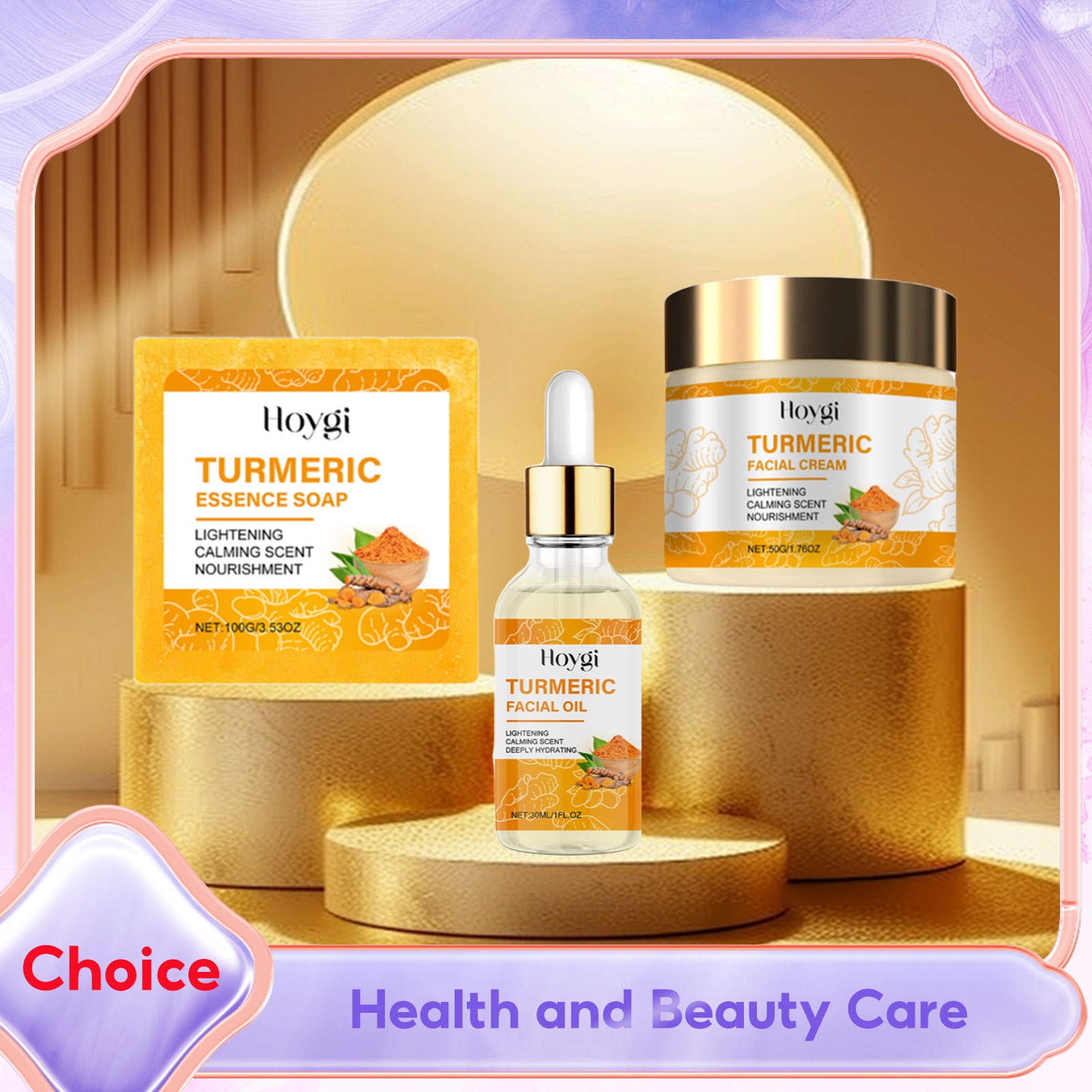 Turmeric - Ensemble de soins de la peau
