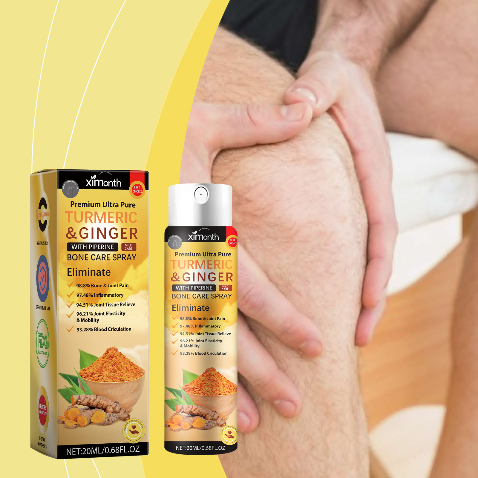 Turmeric - Spray apaisant pour les articulations au