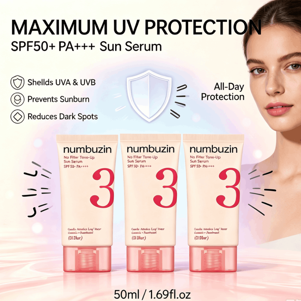 Numbuzin 3 Sun Serum SPF50+ Ce - Echinacea avis et prix